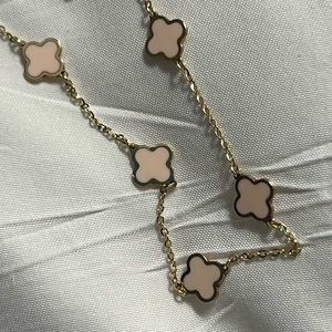 Clover Pink Bracelet 14K Gold